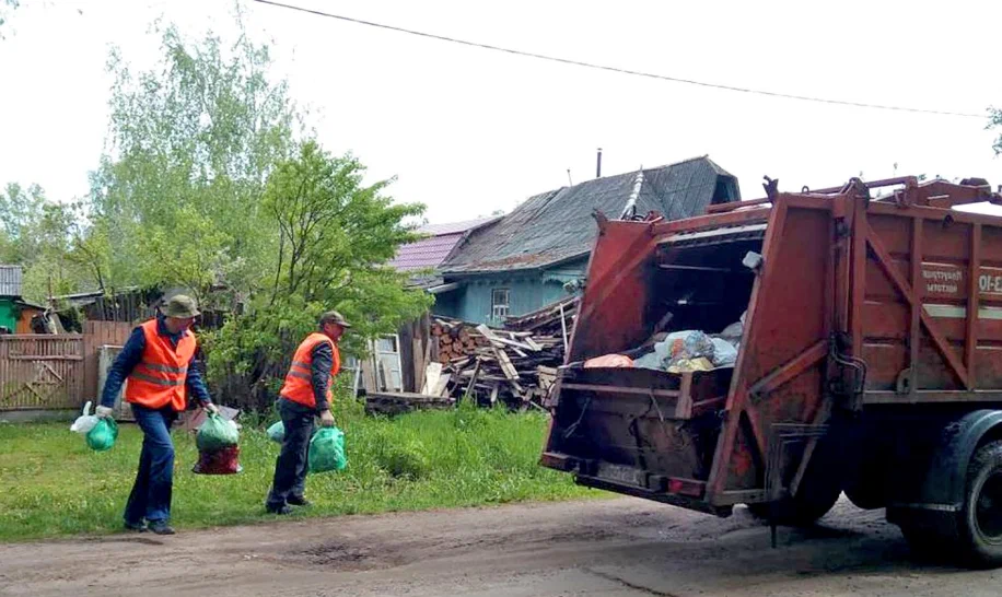 Вывоз мусора из частного дома в Спасске-Дальнем в октябре