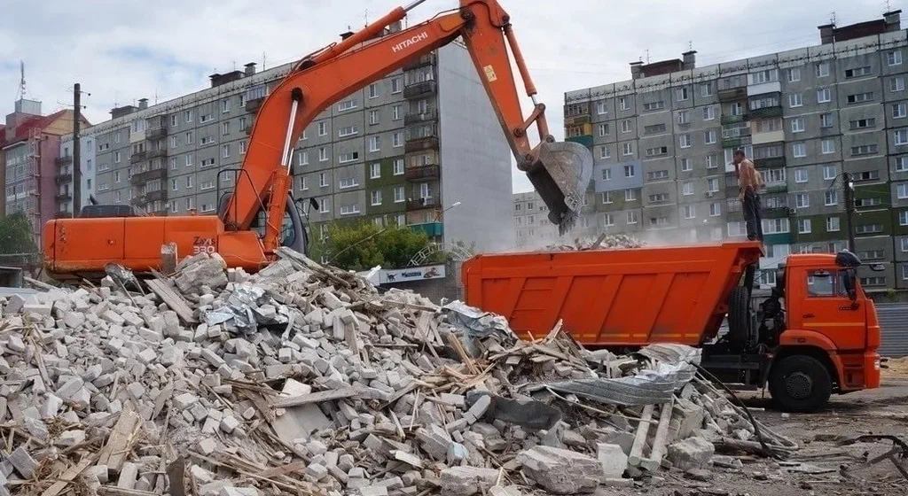 Профессиональный вывоз строительного мусора в Спасске-Дальнем в октябре